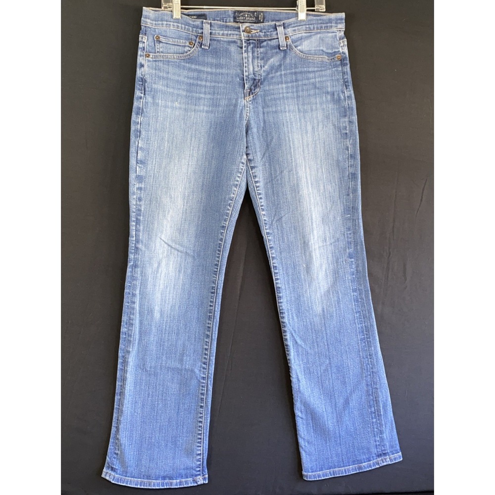 Lucky Brand Jeans 10/30 Easy Rider Dark Denim Cotton Spandex 6354